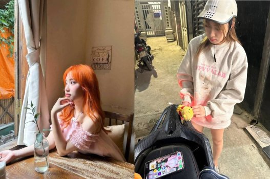 Cho em tóc vàng lên mây mỗi lần đi chơi