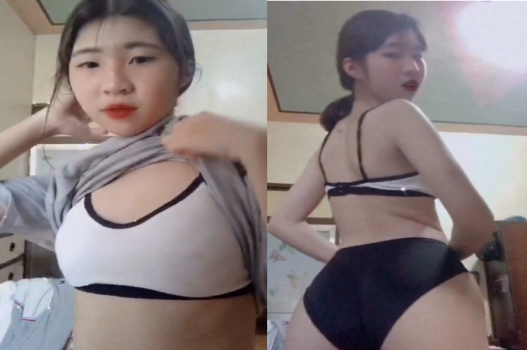 Cô sinh viên trẻ trung biểu diễn nghệ thuật đầy năng lượng