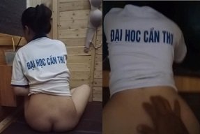 Sinh viên ĐH Cần Thơ lộ clip sex địt cực sung